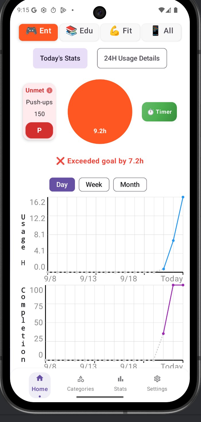 OffTimes App Screenshot 1